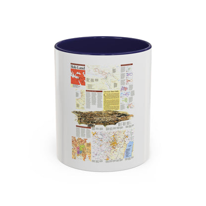 Middle East - Holy Land 2 (1989) (Map) Accent Coffee Mug