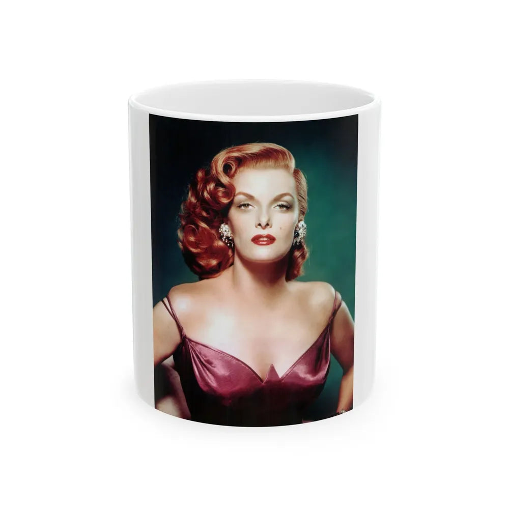 Jane Russell #236 (Vintage Female Icon) White Coffee Mug-11oz-Go Mug Yourself