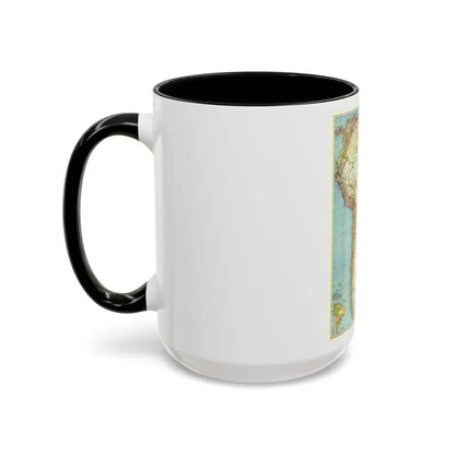 South America (1942) (Map) Accent Coffee Mug-Go Mug Yourself