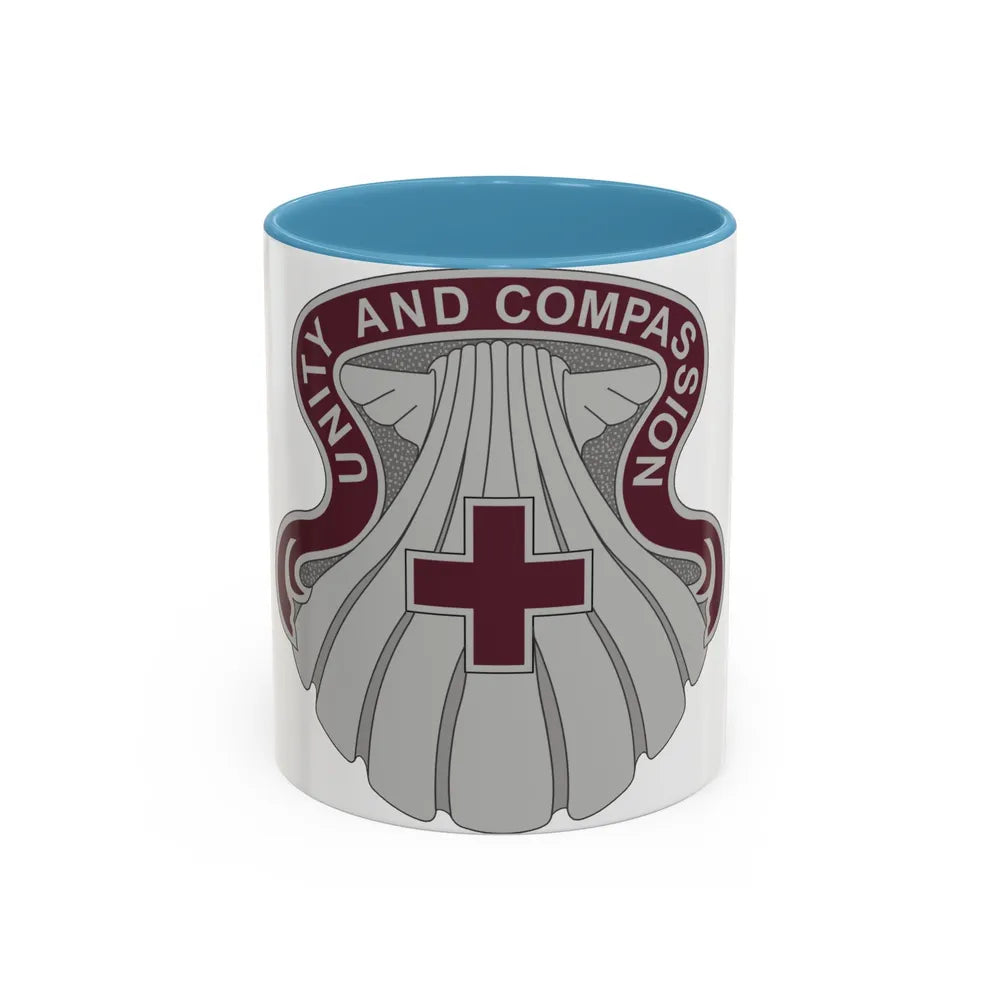 334 Medical Group (U.S. Army) Accent Coffee Mug-11oz-Light Blue-Go Mug Yourself