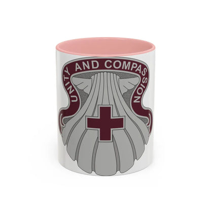 334 Medical Group (U.S. Army) Accent Coffee Mug-11oz-Pink-Go Mug Yourself