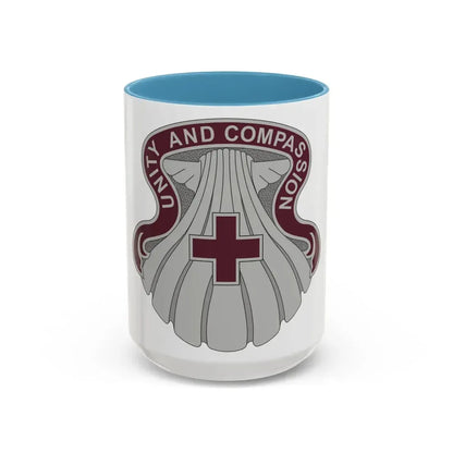 334 Medical Group (U.S. Army) Accent Coffee Mug 15oz Light Blue - Go Mug Yourself