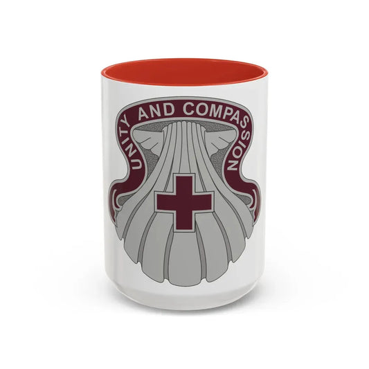 334 Medical Group (U.S. Army) Accent Coffee Mug 15oz Red - Go Mug Yourself