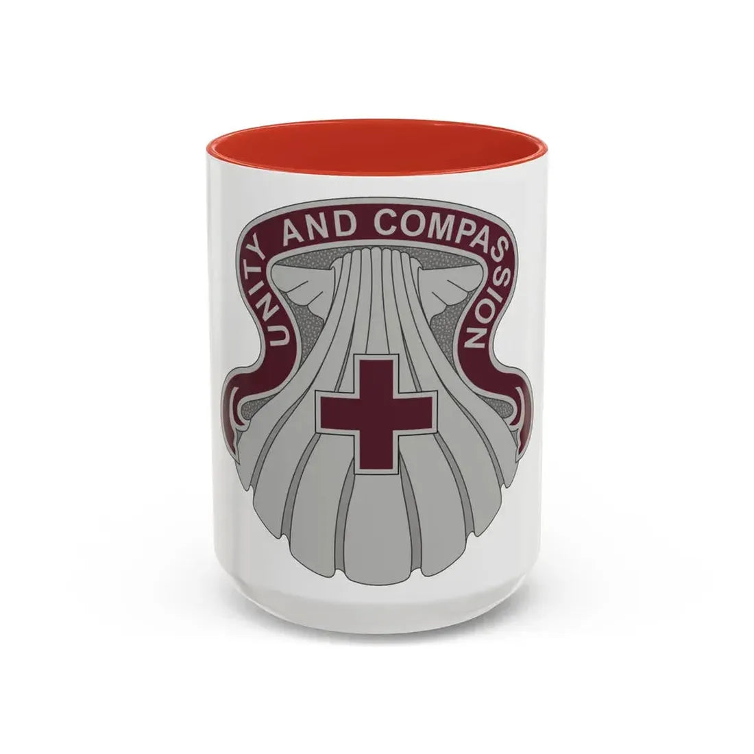 334 Medical Group (U.S. Army) Accent Coffee Mug 15oz Red - Go Mug Yourself