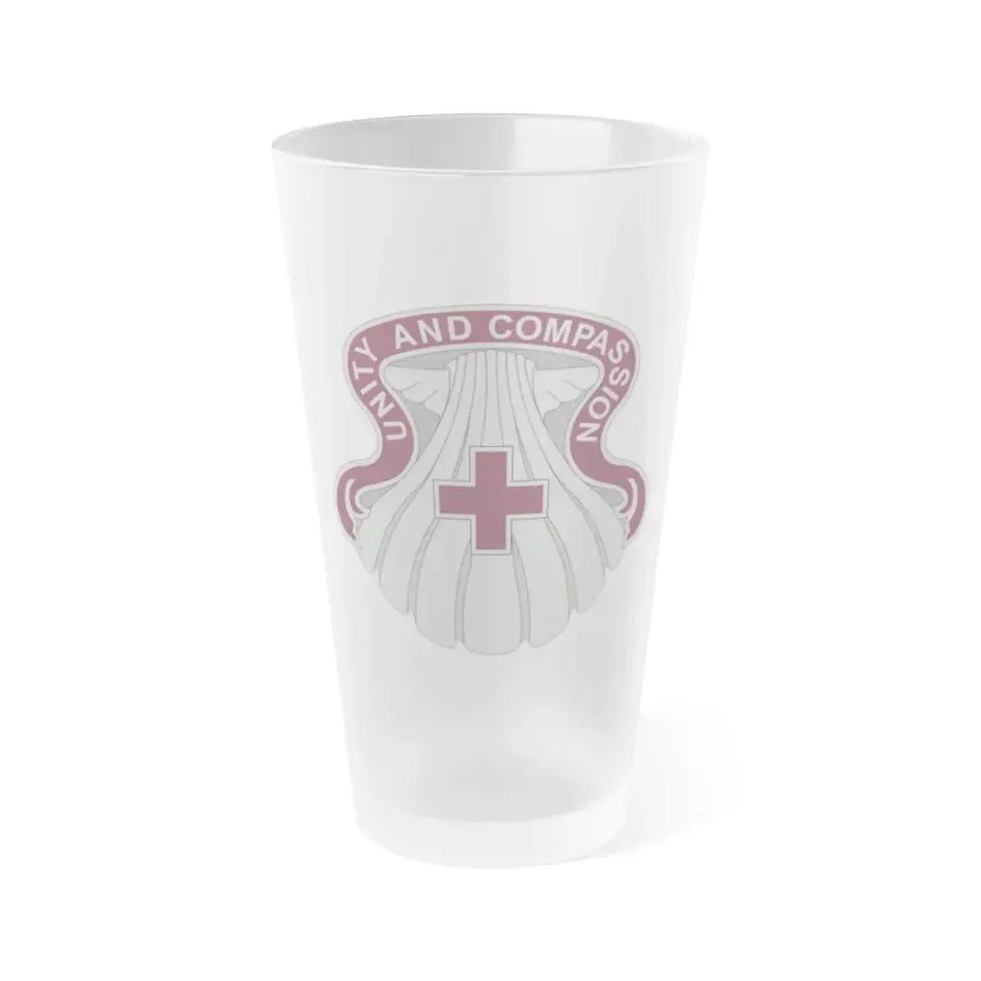 334 Medical Group (U.S. Army) Frosted Pint Glass 16oz Default Title - Go Mug Yourself