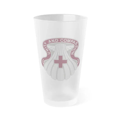 334 Medical Group (U.S. Army) Frosted Pint Glass 16oz Default Title - Go Mug Yourself