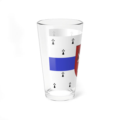 Flag of Gornomariysky rayon (Russia) Pint Glass 16oz