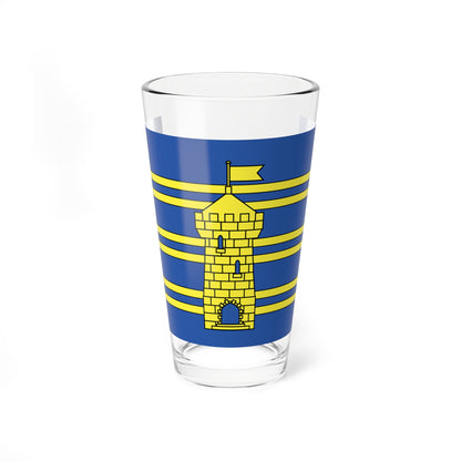 Drapeau fr departement Territoire de Belfort (France) Pint Glass 16oz