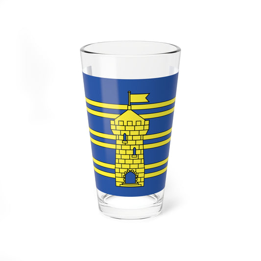 Drapeau fr departement Territoire de Belfort (France) Pint Glass 16oz