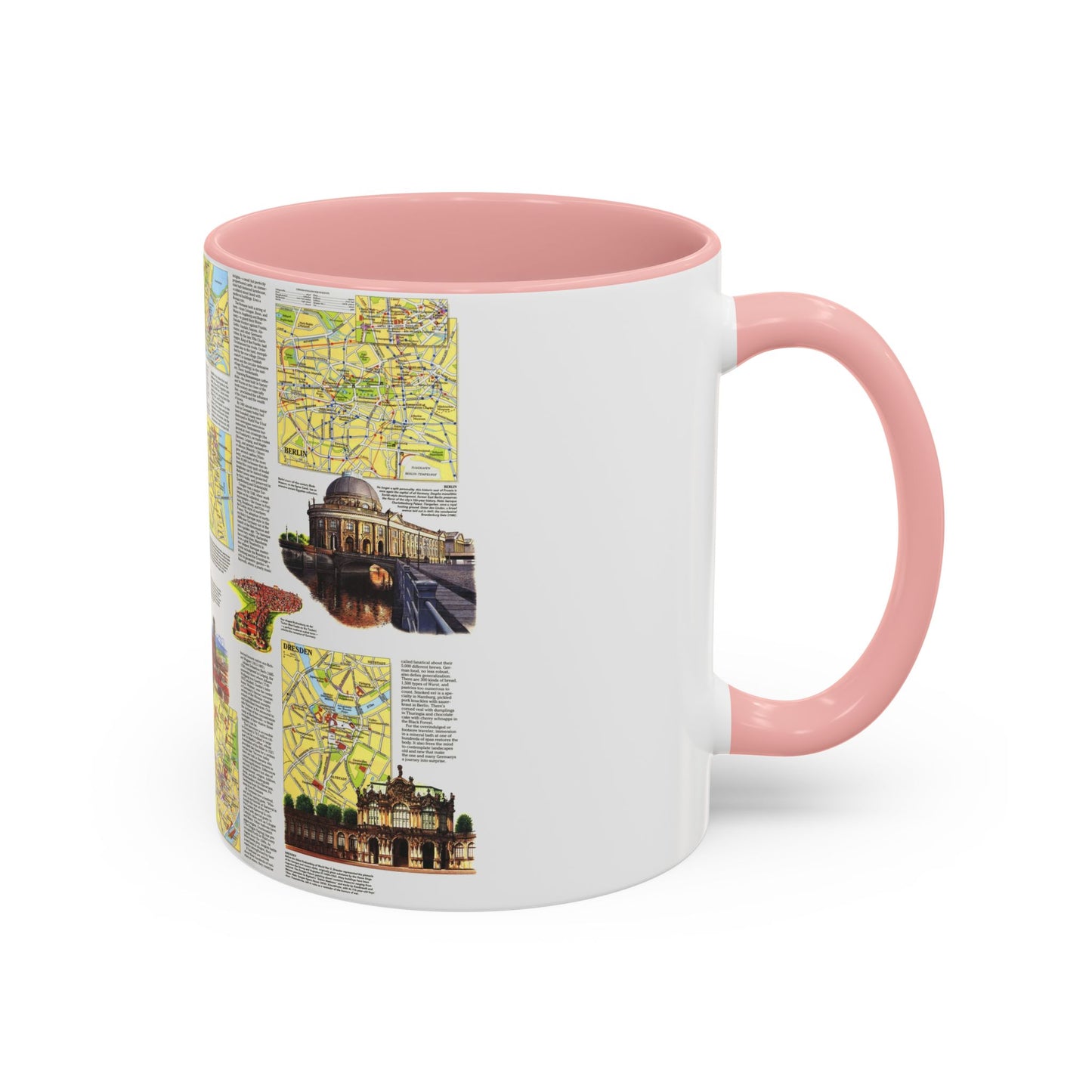 Germany - A Traveller's Map (1991) (Map) Accent Coffee Mug