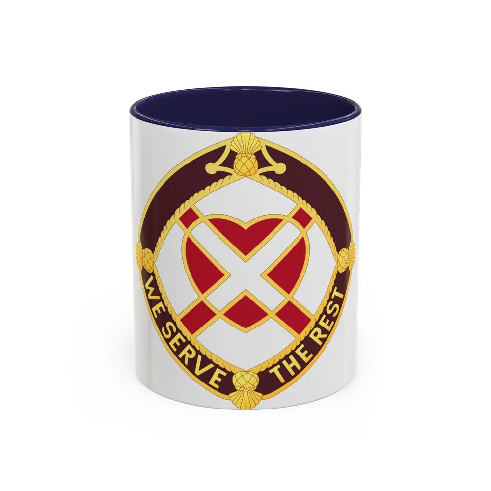 3343 US Hospital (U.S. Army) Accent Coffee Mug-11oz-Navy-Go Mug Yourself