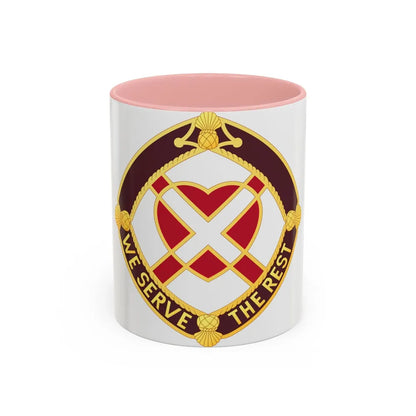 3343 US Hospital (U.S. Army) Accent Coffee Mug-11oz-Pink-Go Mug Yourself