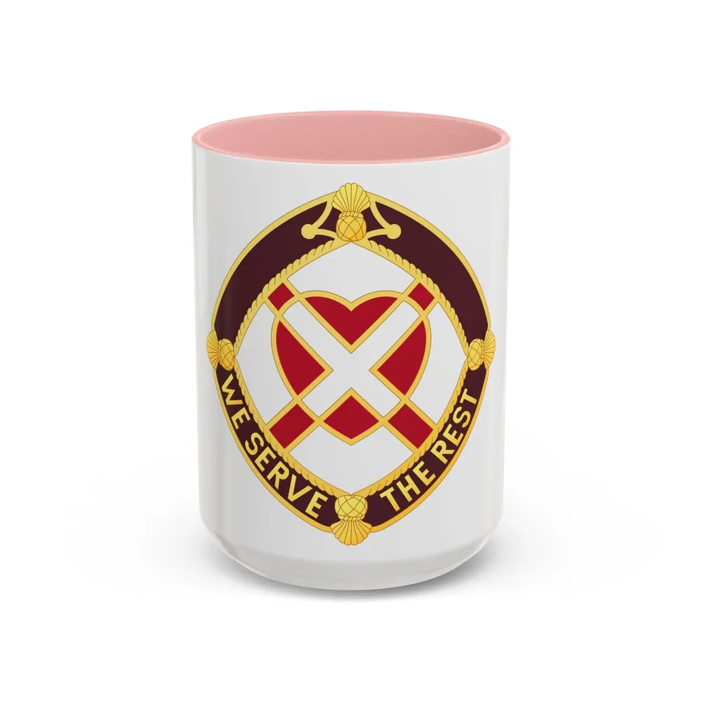 3343 US Hospital (U.S. Army) Accent Coffee Mug-15oz-Pink-Go Mug Yourself