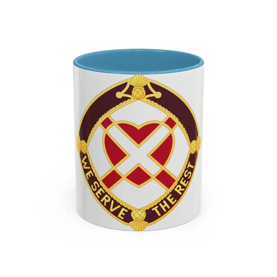 3343 US Hospital (U.S. Army) Accent Coffee Mug 11oz Light Blue - Go Mug Yourself