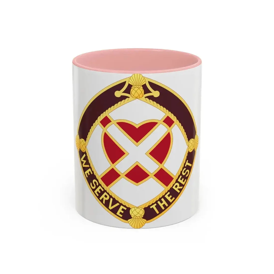 3343 US Hospital (U.S. Army) Accent Coffee Mug 11oz Pink - Go Mug Yourself