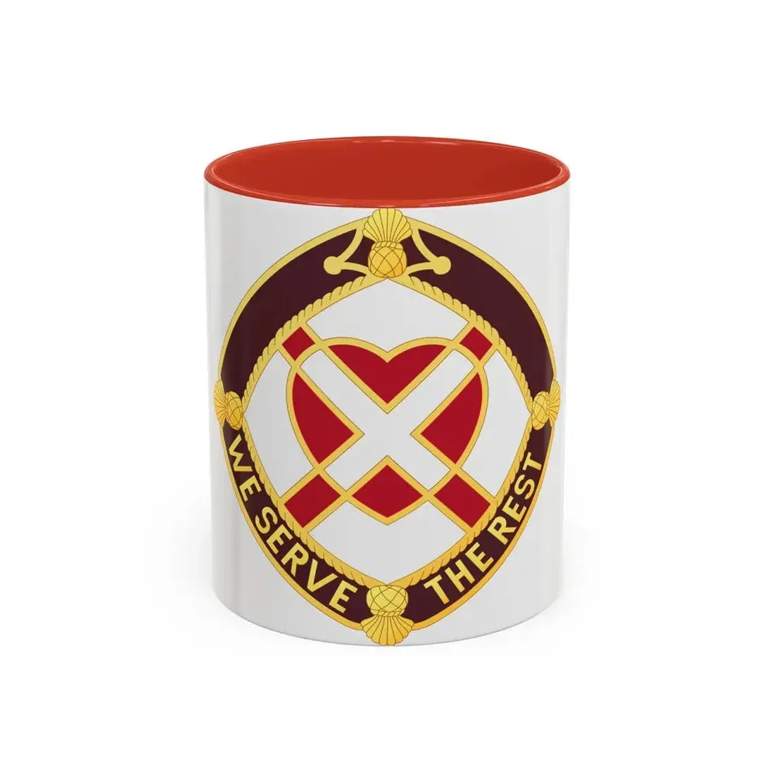 3343 US Hospital (U.S. Army) Accent Coffee Mug 11oz Red - Go Mug Yourself
