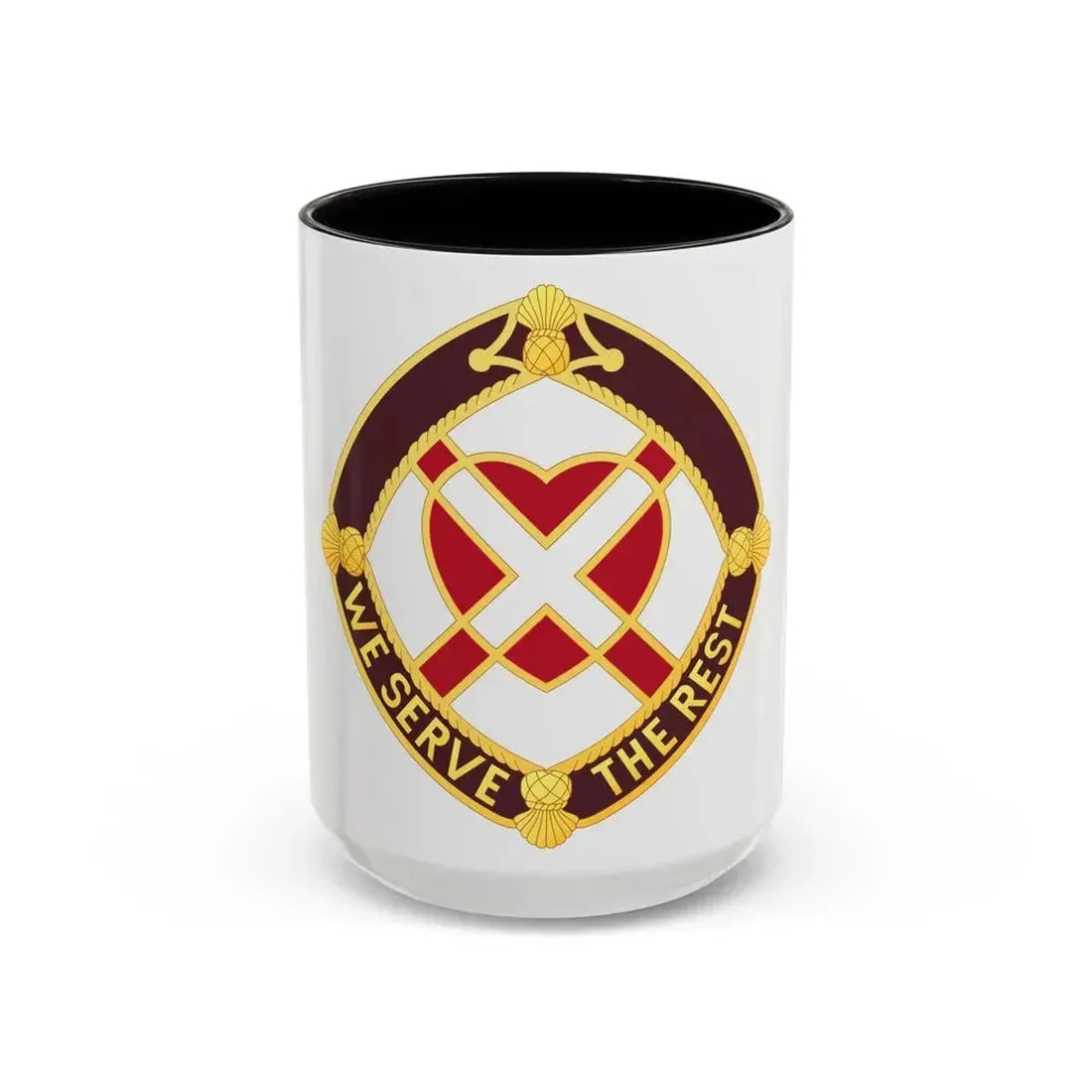 3343 US Hospital (U.S. Army) Accent Coffee Mug 15oz Black - Go Mug Yourself