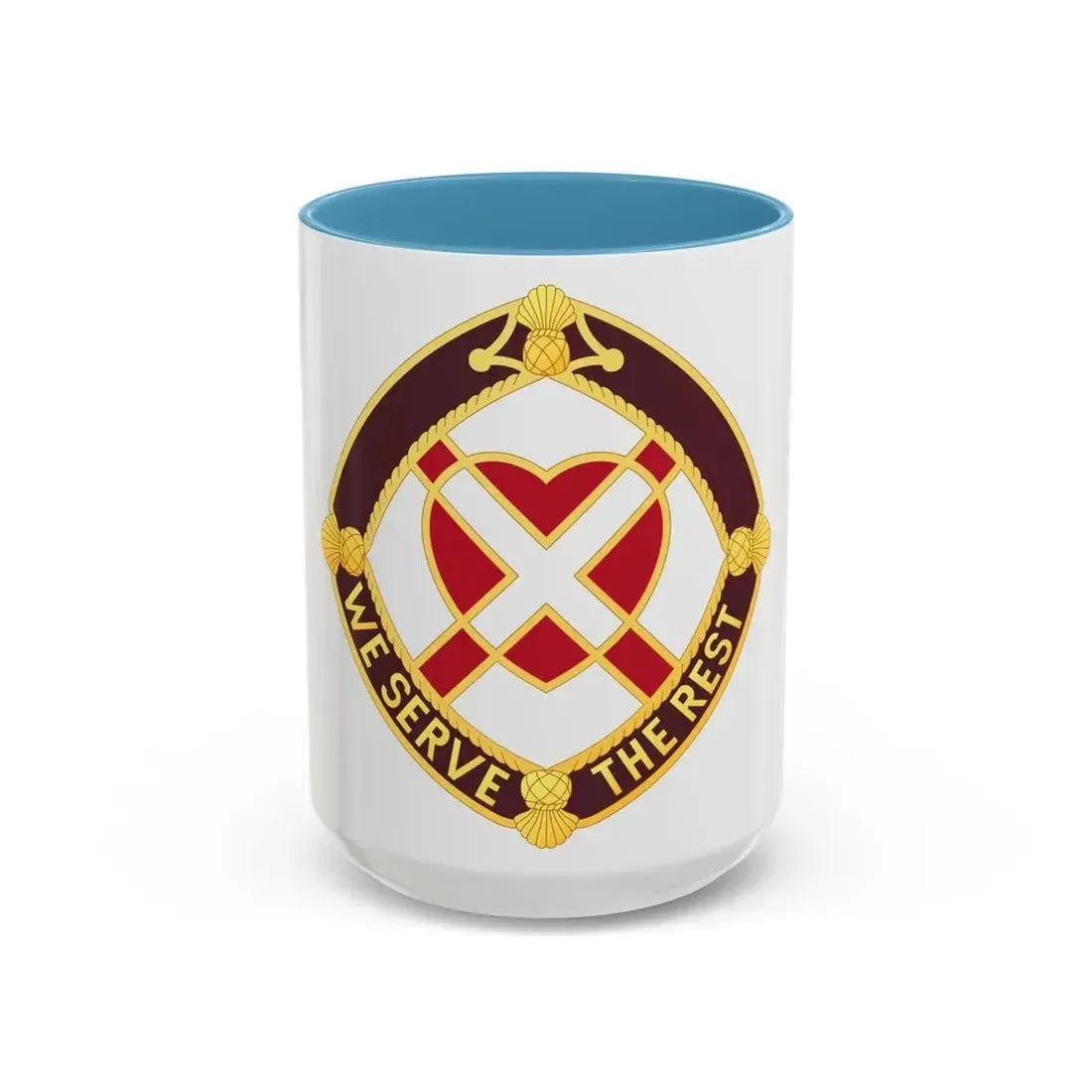 3343 US Hospital (U.S. Army) Accent Coffee Mug 15oz Light Blue - Go Mug Yourself