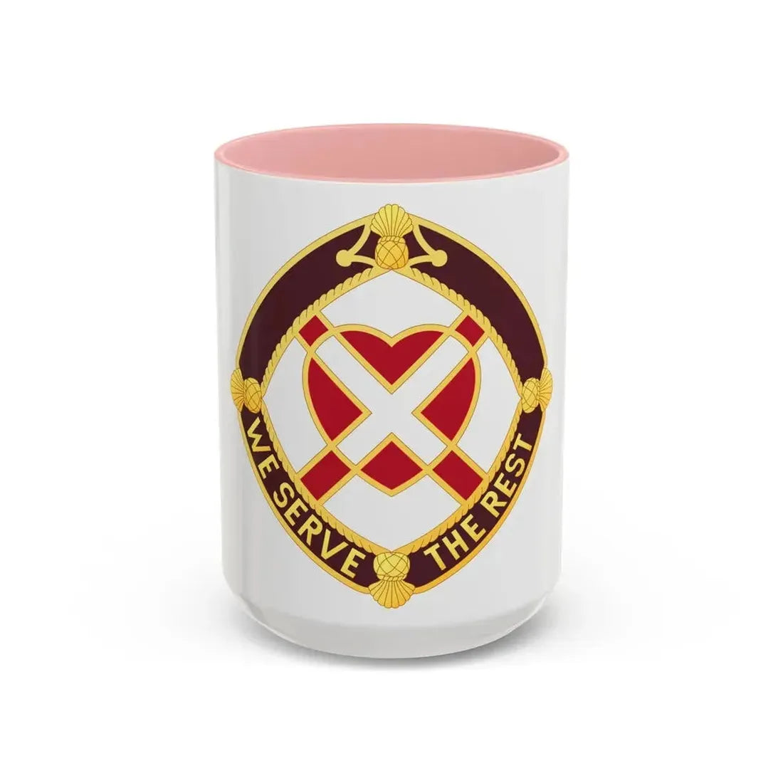 3343 US Hospital (U.S. Army) Accent Coffee Mug 15oz Pink - Go Mug Yourself