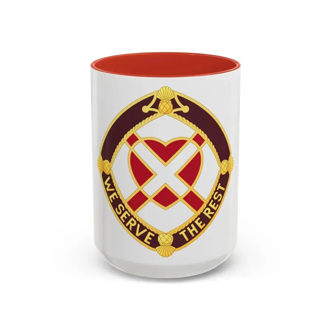 3343 US Hospital (U.S. Army) Accent Coffee Mug 15oz Red - Go Mug Yourself