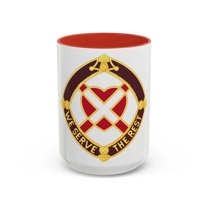 3343 US Hospital (U.S. Army) Accent Coffee Mug 15oz Red - Go Mug Yourself