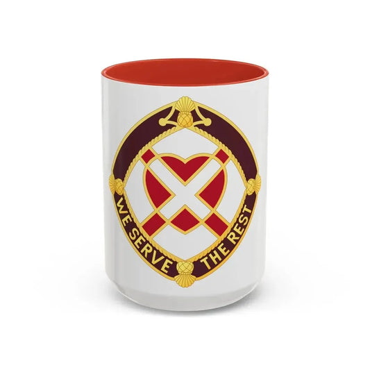 3343 US Hospital (U.S. Army) Accent Coffee Mug 15oz Red - Go Mug Yourself