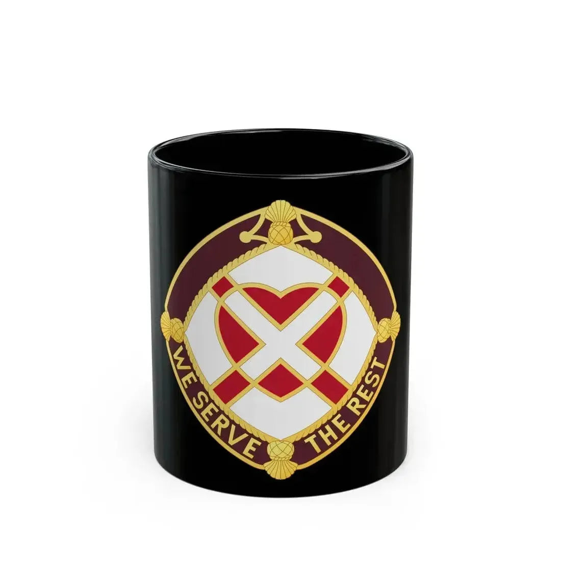 3343 US Hospital (U.S. Army) Black Coffee Mug 11oz - Go Mug Yourself