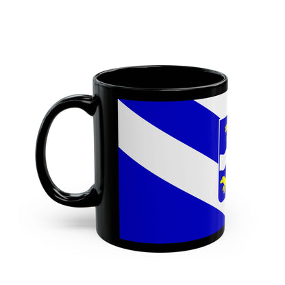 Flag of Brod Posavina County Croatia - Black Coffee Mug-Go Mug Yourself