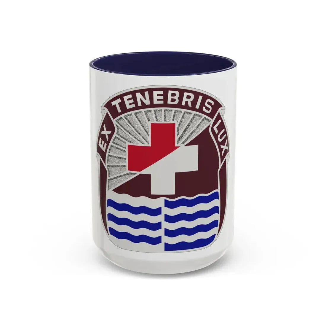 3344 US Hospital (U.S. Army) Accent Coffee Mug 15oz Navy - Go Mug Yourself