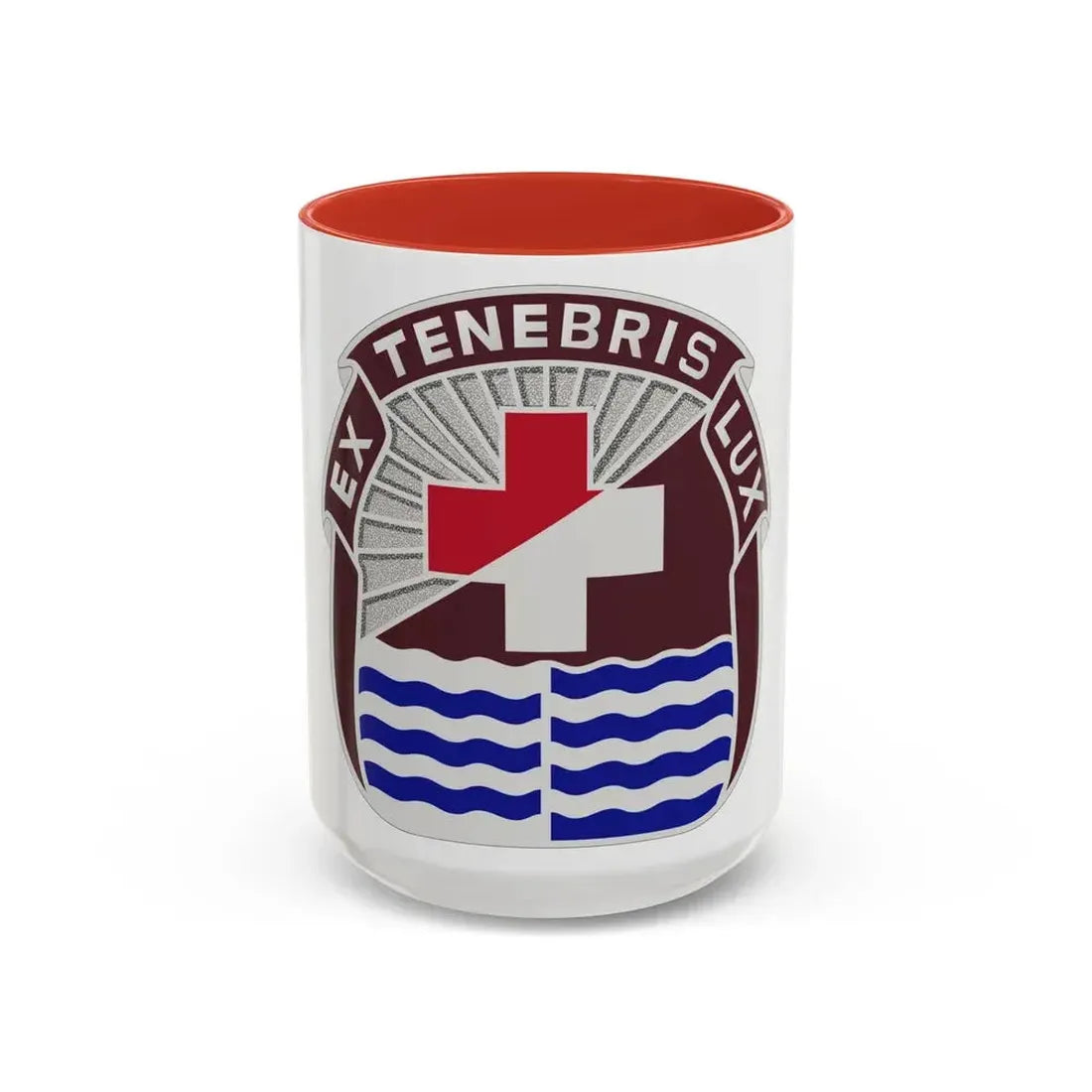 3344 US Hospital (U.S. Army) Accent Coffee Mug 15oz Pink - Go Mug Yourself