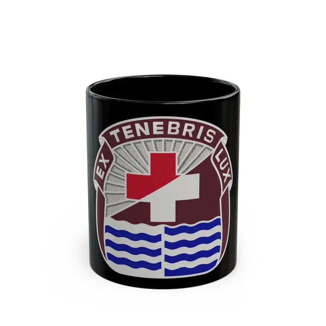 3344 US Hospital (U.S. Army) Black Coffee Mug 11oz - Go Mug Yourself