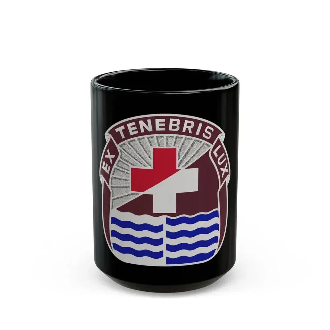 3344 US Hospital (U.S. Army) Black Coffee Mug - Go Mug Yourself