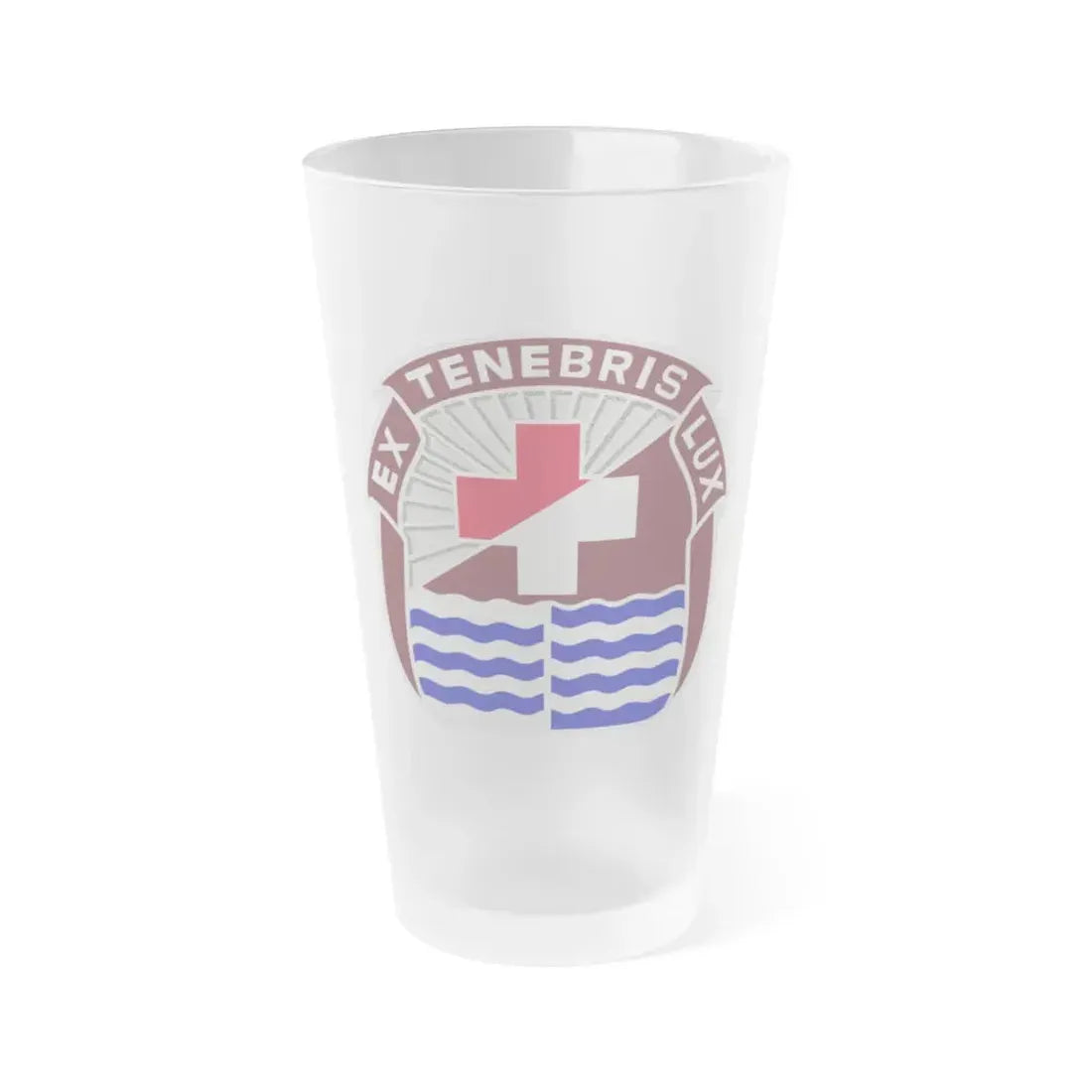 3344 US Hospital (U.S. Army) Frosted Pint Glass 16oz Default Title - Go Mug Yourself