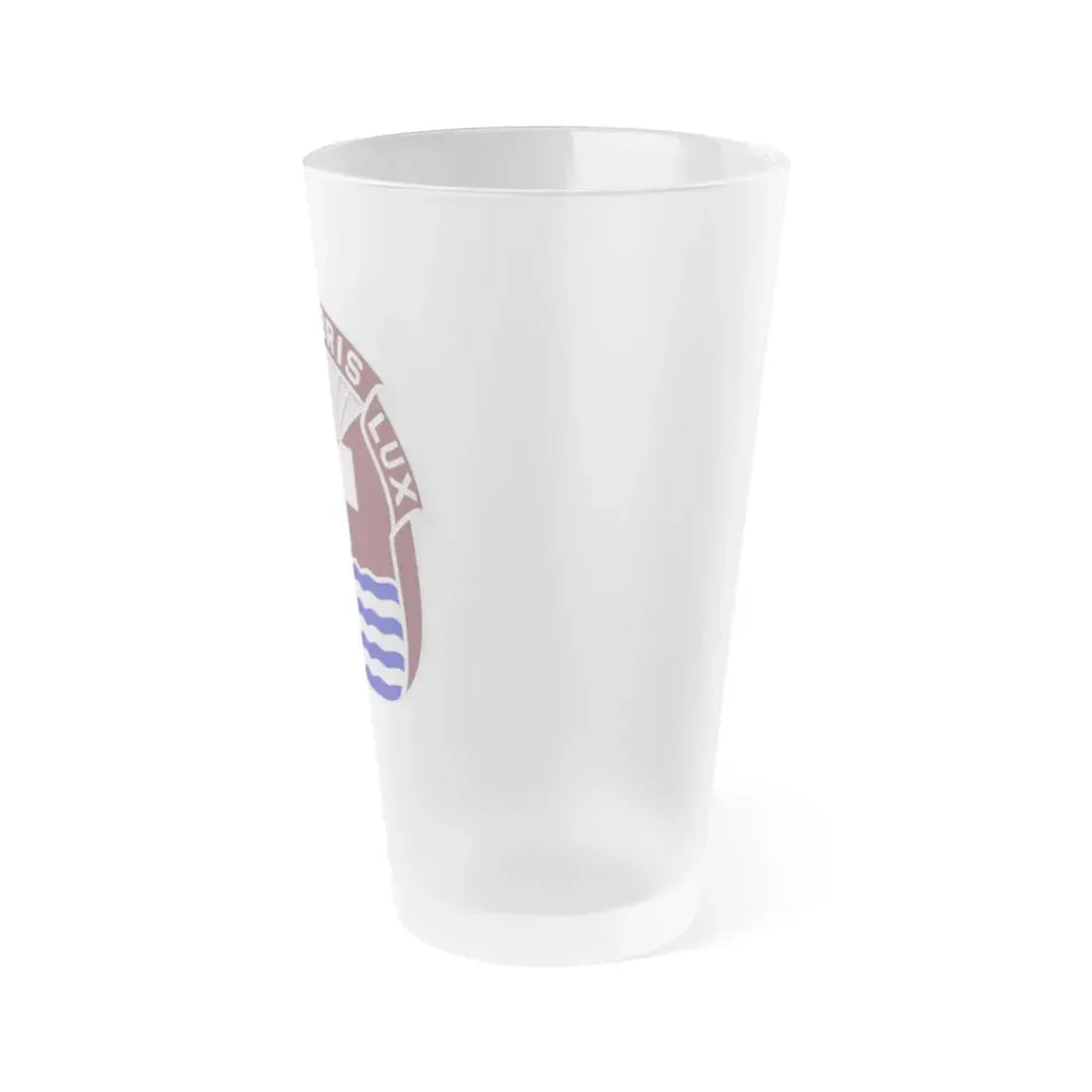 3344 US Hospital (U.S. Army) Frosted Pint Glass 16oz - Go Mug Yourself