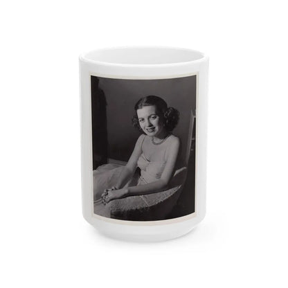 Faith Domergue #189 (Vintage Female Icon) White Coffee Mug-15oz-Go Mug Yourself