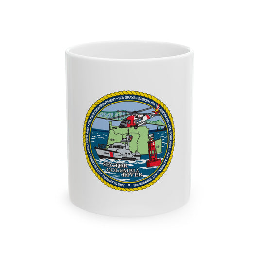 USCGS Columbia River (U.S. Coast Guard) White Coffee Mug