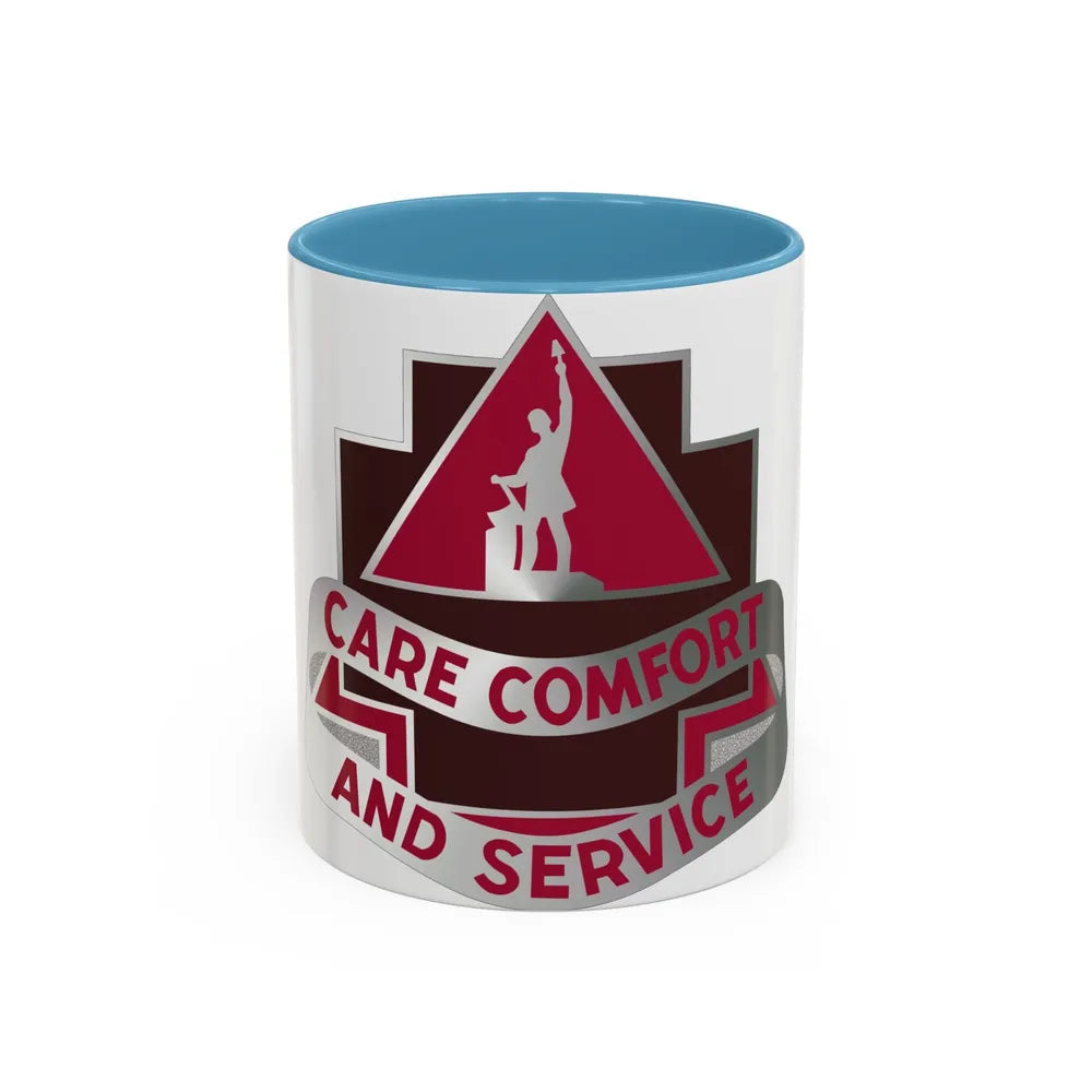 3345 US Hospital (U.S. Army) Accent Coffee Mug-11oz-Light Blue-Go Mug Yourself