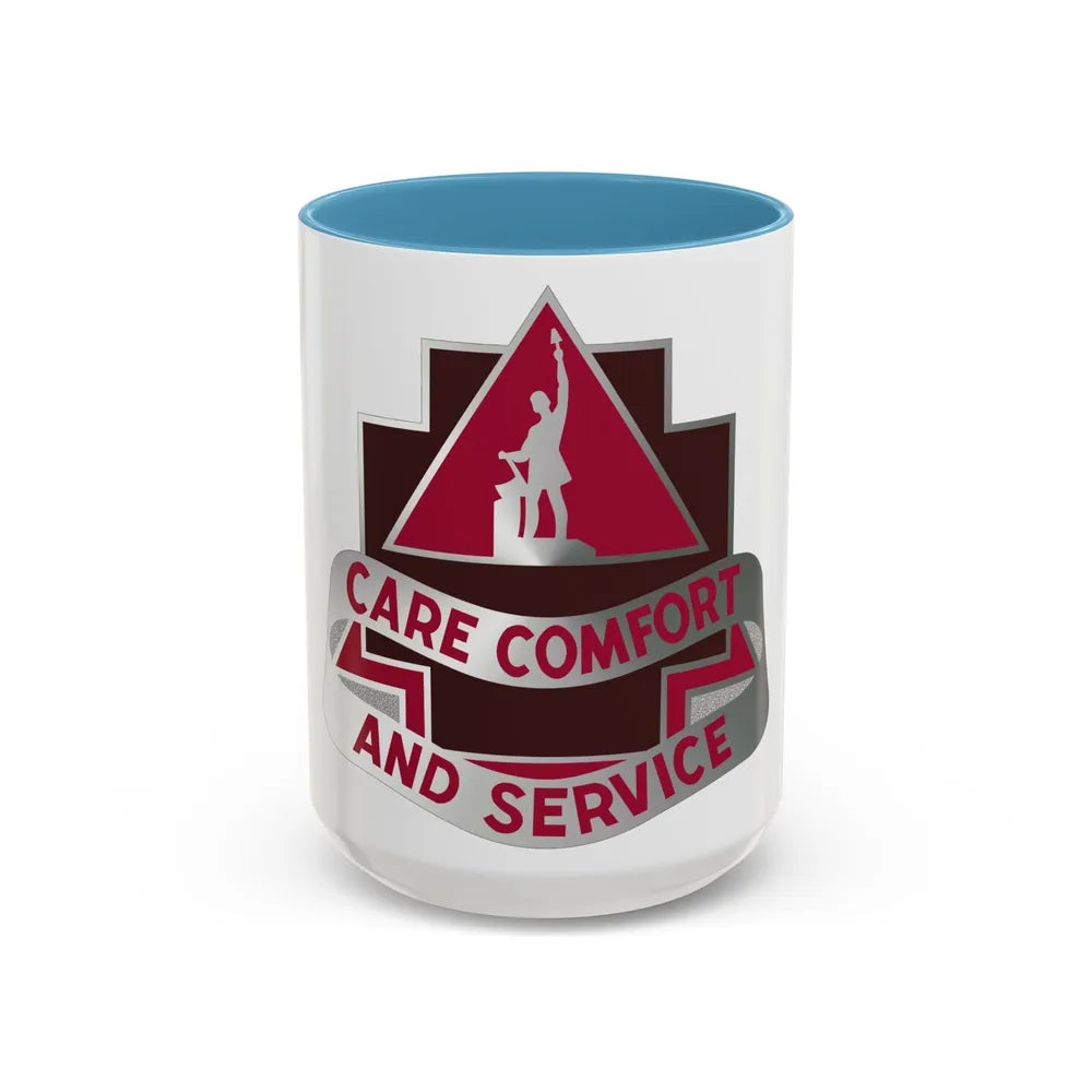 3345 US Hospital (U.S. Army) Accent Coffee Mug-15oz-Light Blue-Go Mug Yourself