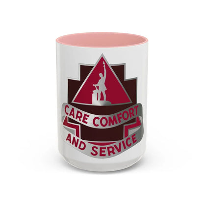 3345 US Hospital (U.S. Army) Accent Coffee Mug-15oz-Pink-Go Mug Yourself