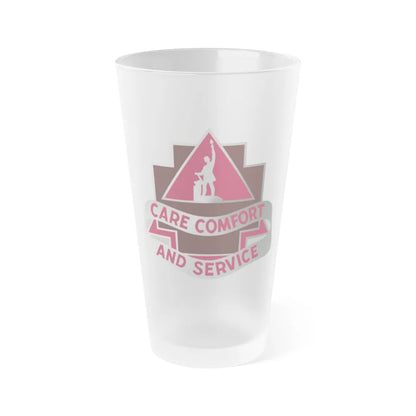 3345 US Hospital (U.S. Army) Frosted Pint Glass 16oz-Go Mug Yourself