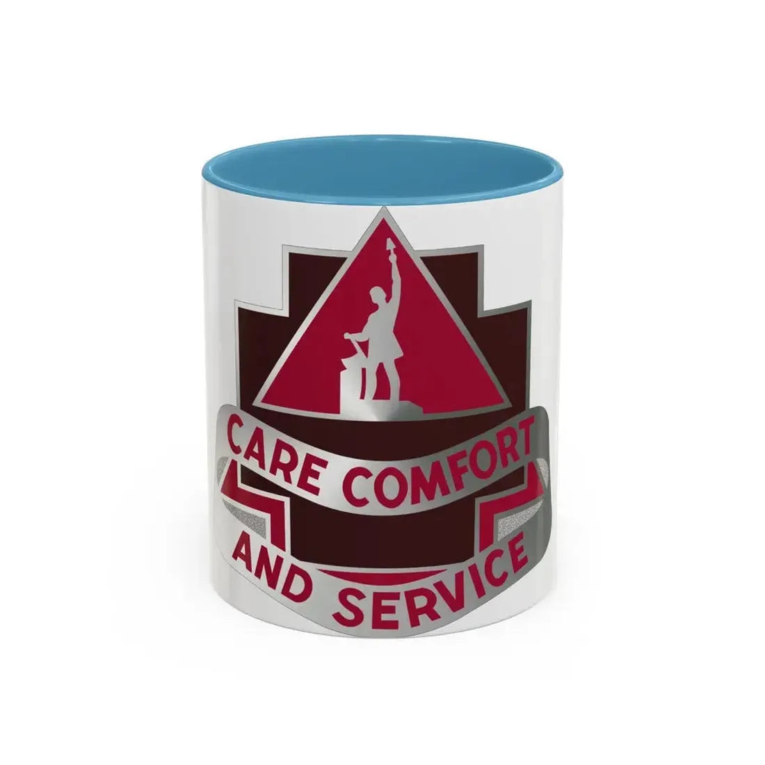 3345 US Hospital (U.S. Army) Accent Coffee Mug 11oz Light Blue - Go Mug Yourself