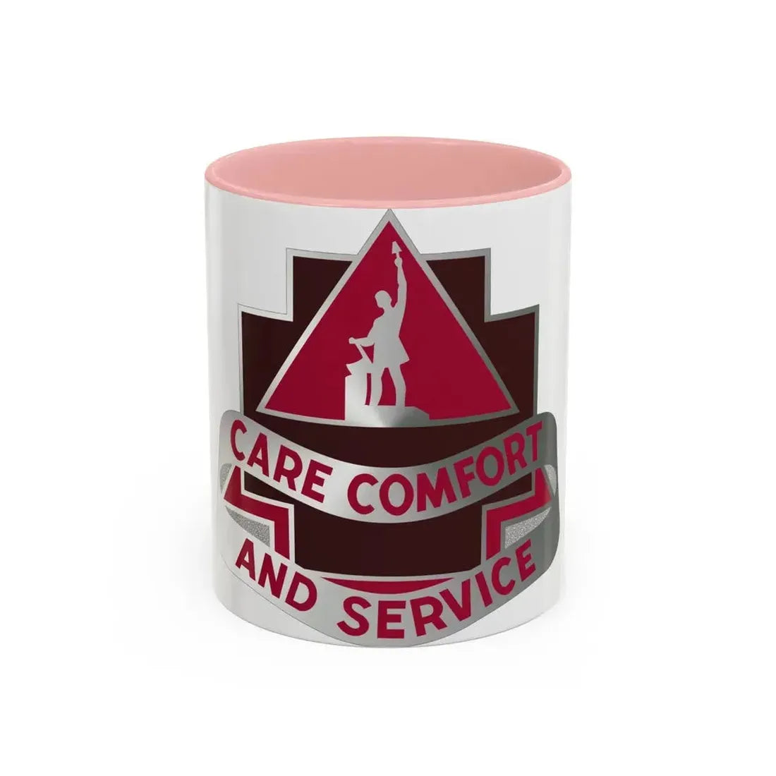 3345 US Hospital (U.S. Army) Accent Coffee Mug 11oz Pink - Go Mug Yourself