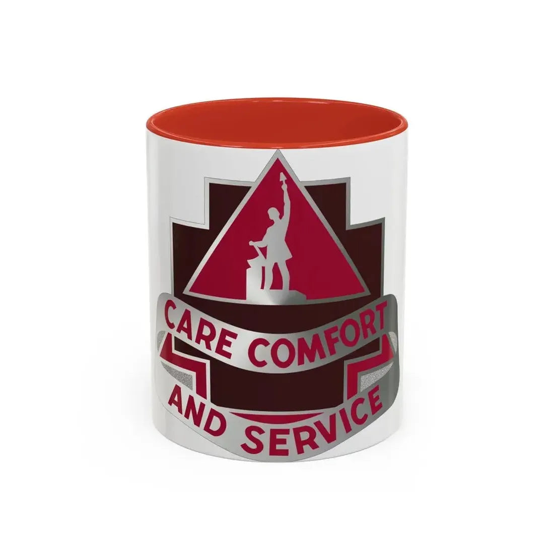 3345 US Hospital (U.S. Army) Accent Coffee Mug 11oz Red - Go Mug Yourself
