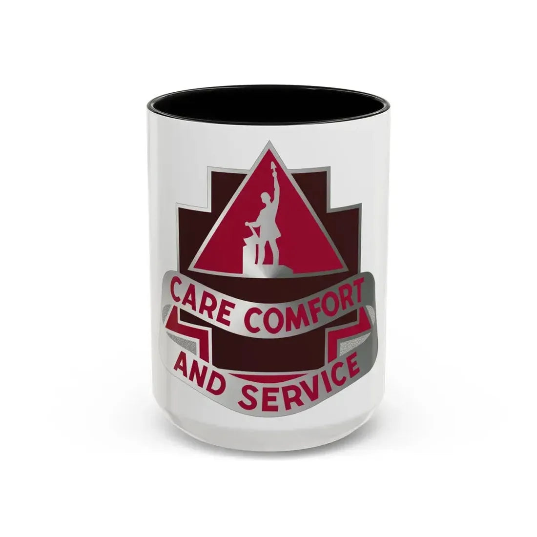 3345 US Hospital (U.S. Army) Accent Coffee Mug 15oz Black - Go Mug Yourself