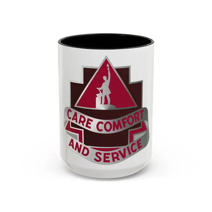 3345 US Hospital (U.S. Army) Accent Coffee Mug 15oz Black - Go Mug Yourself