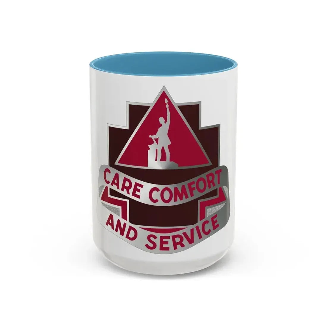 3345 US Hospital (U.S. Army) Accent Coffee Mug 15oz Light Blue - Go Mug Yourself
