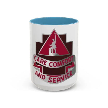 3345 US Hospital (U.S. Army) Accent Coffee Mug 15oz Light Blue - Go Mug Yourself