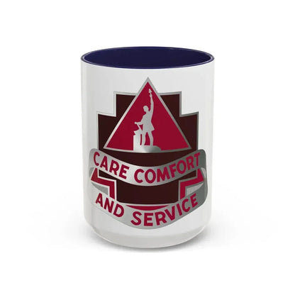 3345 US Hospital (U.S. Army) Accent Coffee Mug 15oz Navy - Go Mug Yourself