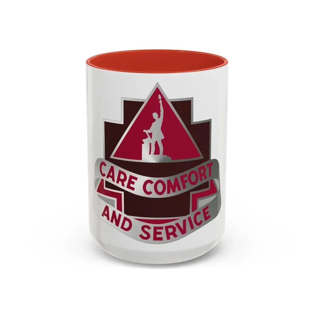 3345 US Hospital (U.S. Army) Accent Coffee Mug 15oz Red - Go Mug Yourself