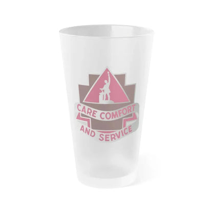 3345 US Hospital (U.S. Army) Frosted Pint Glass 16oz Default Title - Go Mug Yourself